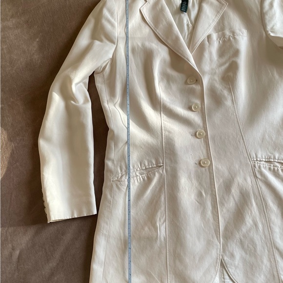 Lauren Ralph Lauren, Long Cream Blazer, size 8 - Picture 3 of 7